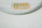 Vintage Gucci Bootleg Embroidery Logo T-Shirt Small