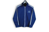 vintage made in Hong Kong blue adidas 3 strips track jacket