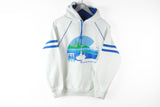 Vintage Jerzees Washington 1986 Hoodie Small white blue retro 80s jumper sport