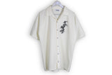 Vintage Japan Style Hawaii Shirt Large dragon big logo
