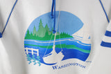 Vintage Jerzees Washington 1986 Hoodie Small