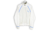 vintage Puma white striped classic 80s track jacket