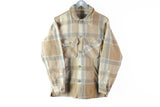 Vintage Woolrich Shirt Small plaid wool classic made in USA flannel heavy shirt