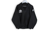 vintage umbro sweatshirt black big logo made in Hong Kong cotton