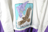 adidas how the eagle flies anorak jacket white purple 90s