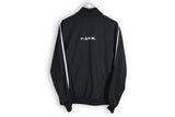 Vintage Nike Track Jacket Medium / Large black big logo 90s sport coat