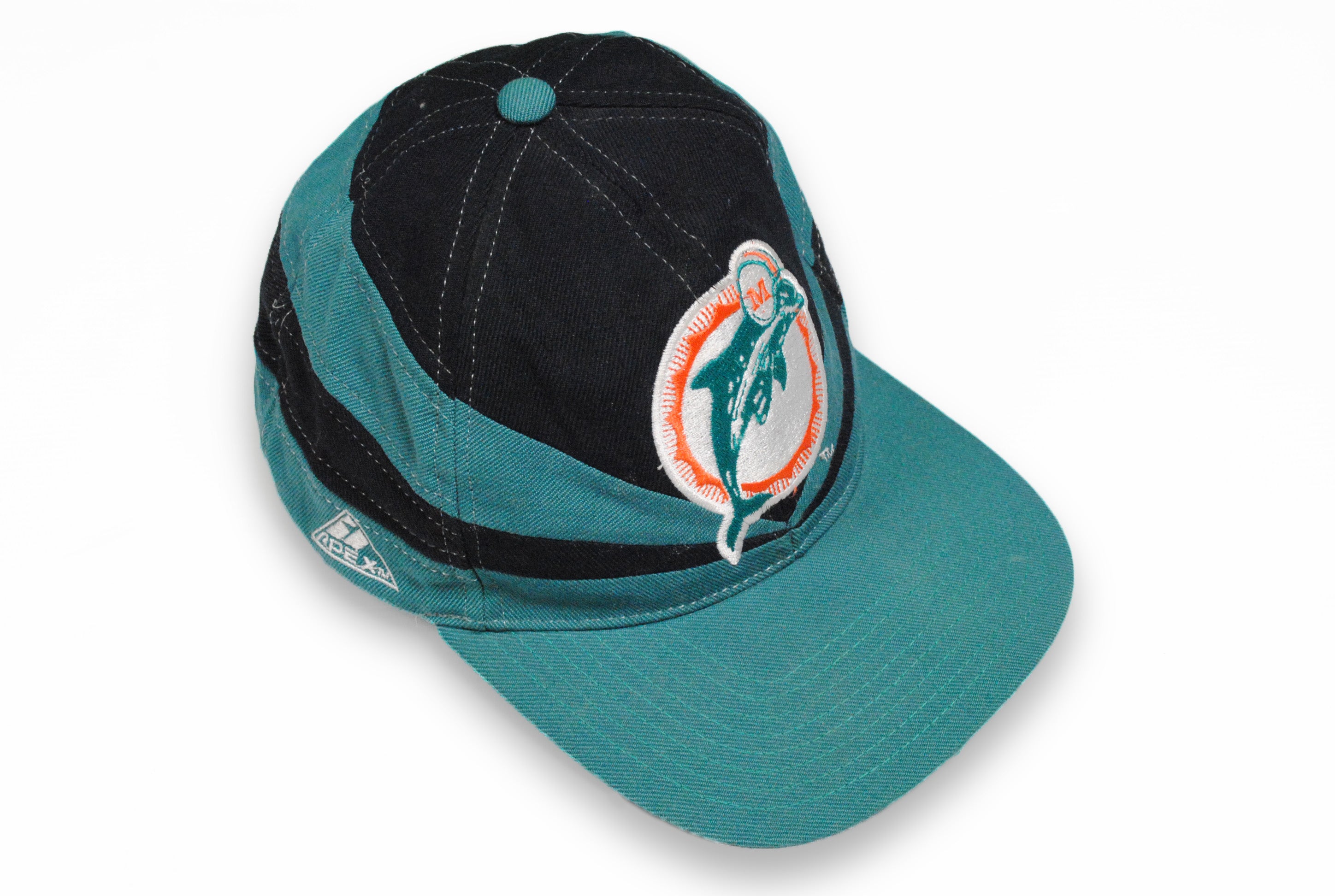 90's Miami Dolphins Apex One Wave Pro Line NFL Snapback Hat – Rare VNTG