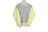 vintage 80s adidas sweatshirt gray yellow rare