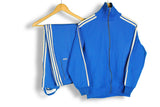 vintage adidas tracksuit blue 70s