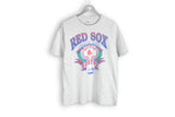 vintage 1991 red sox gray big logo boston t-shirt