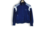vintage adidas blue jacket 80s classic women's navy blue