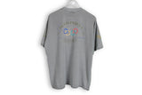 Vintage Adidas Olympic Games Grenoble T-Shirt XLarge embroidery logo gray Olympiques cortina