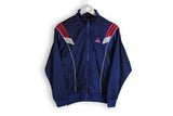 Vintage Adidas Track Jacket Women's Large navy blue big logo