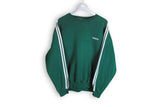 Vintage Adidas Sweatshirt XLarge green retro 90s small front logo cotton jumper