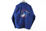 Vintage Droopy Movie Jacket Medium / Large Tex Avary blue sport windbreaker 80s