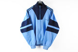 Vintage Adidas Track Jacket Large blue 90s retro style windbreaker sport athletic jacket