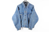 Vintage Trail Of'98 Skagway Alaska Denim Jacket Large / XLarge 90s
