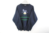 Vintage Guess Sweatshirt XLarge bowling retro big logo California sport Jumper