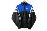 Vintage Adidas Track Jacket Small blue black sport jacket 90s