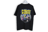 Vintage The Kelly Family T-Shirt Large black big logo tv show