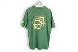 Vintage Nike Challenge Court Polo T-Shirt white green big logo Fit