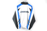 Vintage Nike International Track Jacket Large white black blue 90s big logo