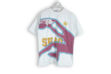 Vintage Reebok SHAQ T-Shirt gray shaquille o'neal big logo