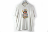 Vintage Harley Davidson "King Of The Road" 1982 T-Shirt Large / XLarge made in Spain pig big logo white 80s collection tee