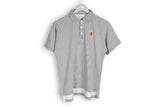 Vintage Nike Polo T-Shirt Medium GRAY green tennis court