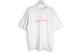 Vintage Nike T-Shirt white just do it big logo shirt Switzerland