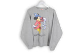 Vintage Disney Mickey Mouse Sweatshirt Small / Medium gray magic 25 big logo walt disney world jumper