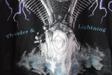 Vintage Harley Davidson Thunder & Lightning T-Shirt XLarge