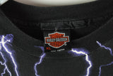 Vintage Harley Davidson Thunder & Lightning T-Shirt XLarge