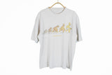 vintage Homersapience gray the simpsons 1996 t-shirt