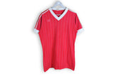 Vintage Adidas T-Shirt Large made in West Germany red white
