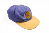 Vintage Lakers Los Angeles Cap basketball purple yellow big logo NBA Hat 90s