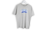 Vintage Nike T-Shirt Large gray big logo cotton 90s tee