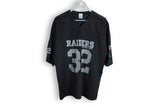 Vintage Raiders Los Angeles NFL 32 T-Shirt XLarge sport black