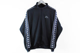 Vintage Kappa Track Jacket Medium retro navy blue 90s full sleeve logo