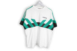 Vintage Adidas T-Shirt Large white green tee