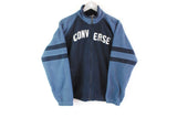 Vintage Converse Fleece Full Zip Women's Large blue big logo sweater