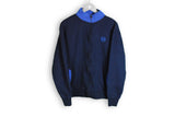 vintage sergio tacchini track jacket navy blue