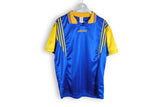 Vintage Adidas T-Shirt XLarge blue yellow shirt polyester football jersey