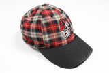 Vintage 4Real Bulldog Cap plaid made in USA hat