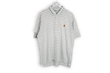 vintage nike tennis striped pattern t-shirt polo