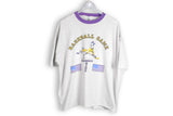 vintage baseball game usa flag big logo gray purple t-shirt