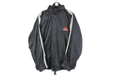 vintage ADIDAS EQUIPMENT Retro ligth wear Jacket windbreaker authentic black hooded streetwear 90s retro hipster mens Size M/L sport wear