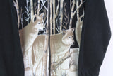 Vintage Wolf Fleece Full Zip Small