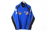 Vintage Suzuki Fleece Full Zip XLarge / XXLarge blue winter sweater 90s racing