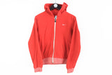 Vintage Nike Hoodie Full Zip Medium red 00s authentic zipped cardigan hooded jumper